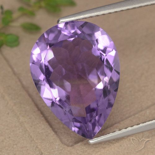 6.75ct Natural Violeta oscuro Amatista, En forma de pera, VVS-VS