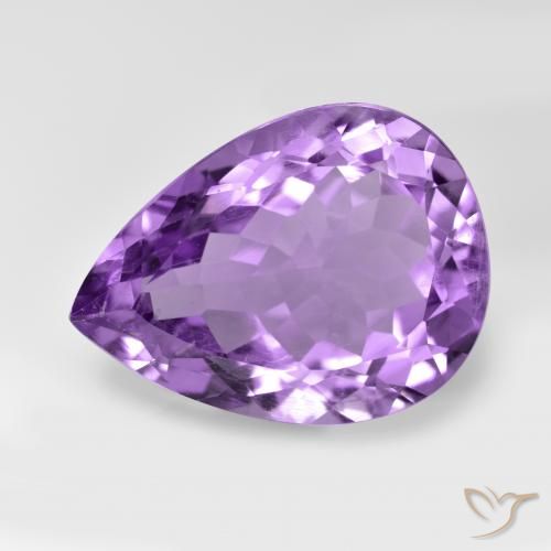 7.04ct Natural Violeta medio Amatista, En forma de pera, VVS-VS