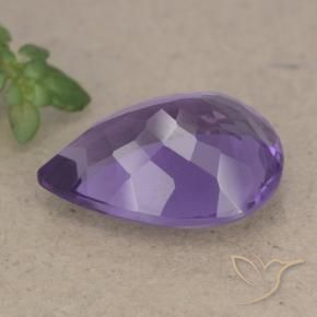 Amatista Violeta púrpura natural de 6.77 ct, En forma de pera, VS