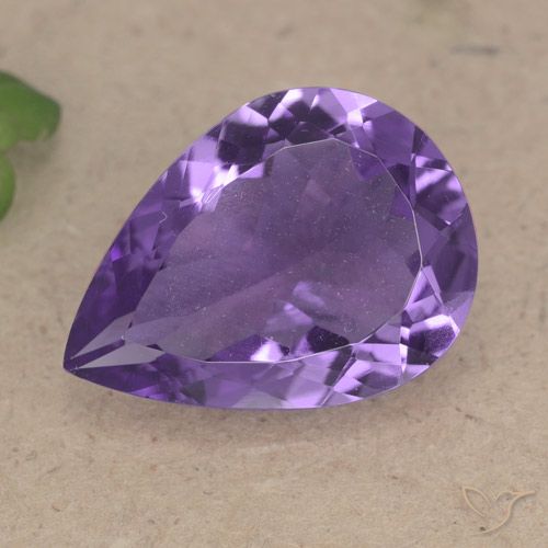 6.08ct Natural Violeta medio Amatista, En forma de pera, VS