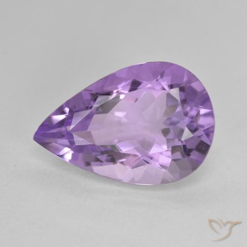 4.81ct Natural Violeta medio Amatista, En forma de pera, VVS-VS