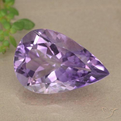 4.90ct Natural Violeta medio Amatista, En forma de pera, VVS-VS
