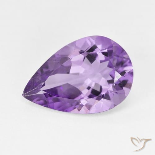 4.43ct Natural Violeta medio Amatista, En forma de pera, VVS-VS