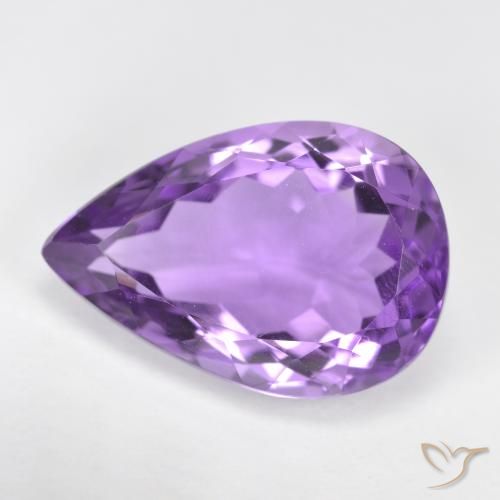 4.63ct Natural Violeta oscuro Amatista, En forma de pera, VVS-VS
