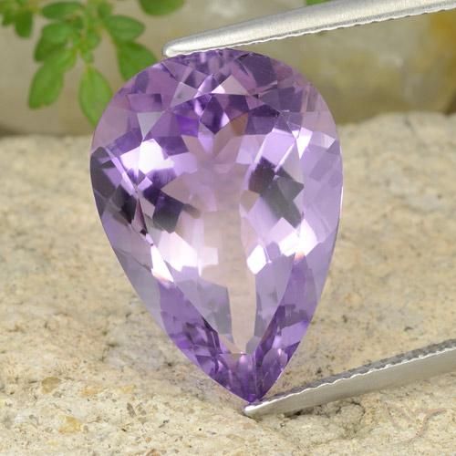 9.43ct Natural Violeta oscuro Amatista, En forma de pera, VVS-VS