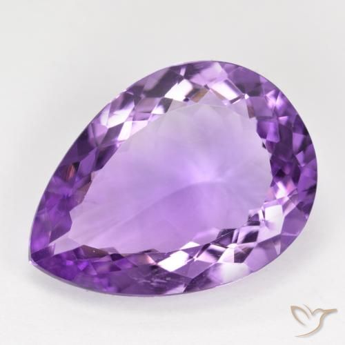9.17ct Natural Violeta púrpura Amatista, En forma de pera, VVS-VS