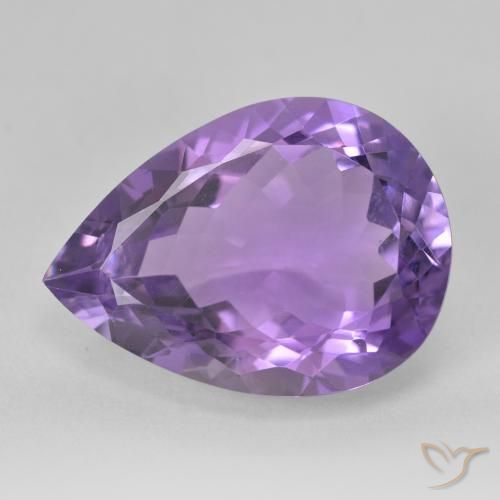 9.65ct Natural Violeta medio Amatista, En forma de pera, VVS-VS