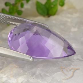 Amatista Violeta púrpura natural de 8.47 ct, En forma de pera, VVS-VS