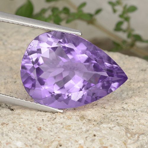 8.45ct Natural Violeta medio Amatista, En forma de pera, VS