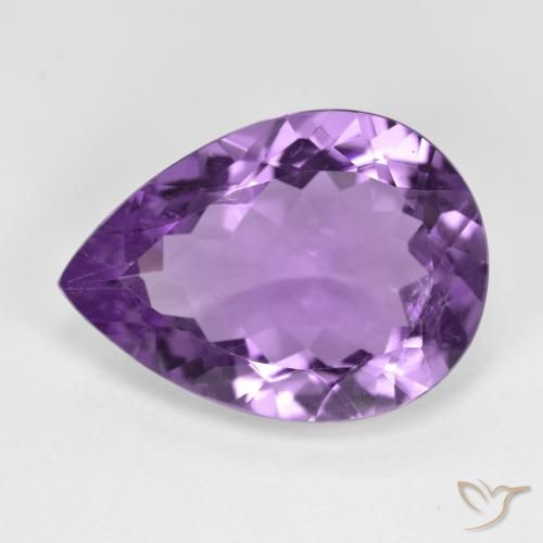 8.34ct Natural Violeta rosado Amatista, En forma de pera, VS