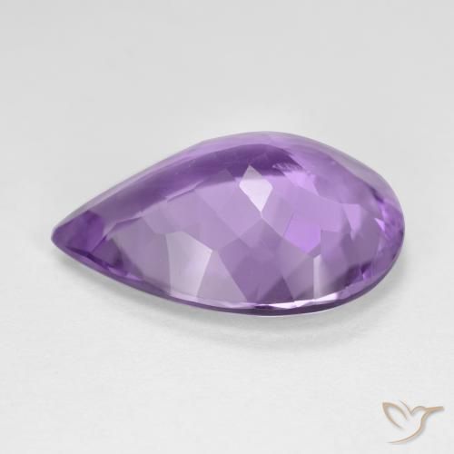 Amatista Violeta rosado natural de 8.34 ct, En forma de pera, VS