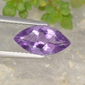 Amatista Violeta natural de 1.44 ct, Marquesa, VS