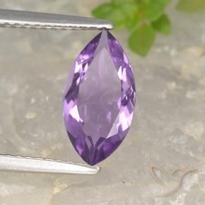 Amatista Violeta iris natural de 1.26 ct, Marquesa, VS