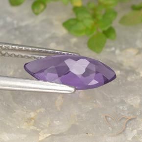 Amatista Violeta iris natural de 1.26 ct, Marquesa, VS