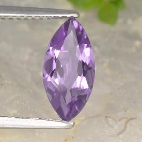 Amatista Violeta iris natural de 1.36 ct, Marquesa, VS