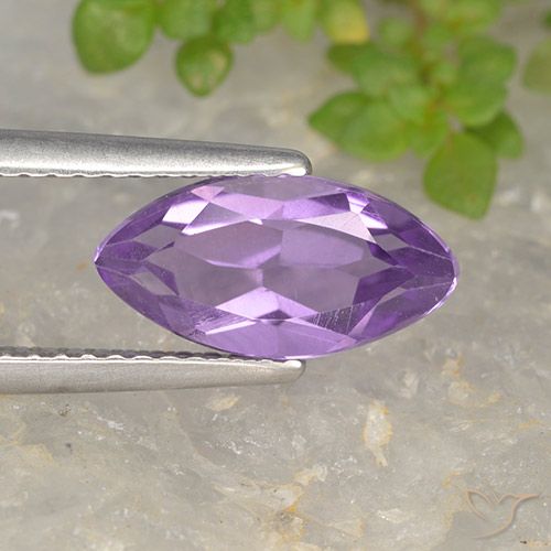 1.86ct Natural Violeta púrpura Amatista, Marquesa, VS