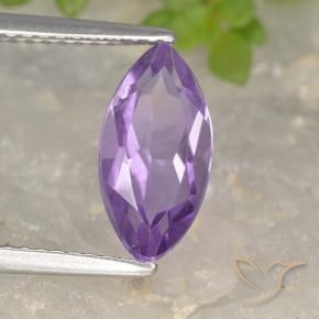 Amatista Violeta púrpura natural de 1.86 ct, Marquesa, VS