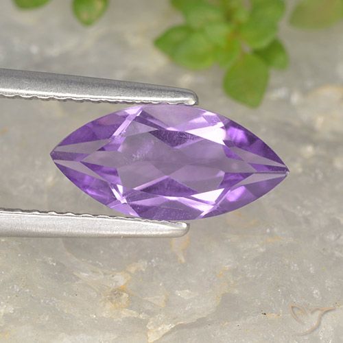 1.49ct Natural Violeta púrpura intenso Amatista, Marquesa, VS