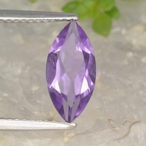 Amatista Violeta púrpura intenso natural de 1.49 ct, Marquesa, VS