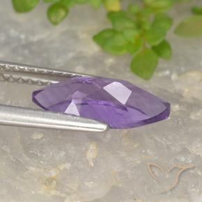 Amatista Violeta púrpura intenso natural de 1.49 ct, Marquesa, VS