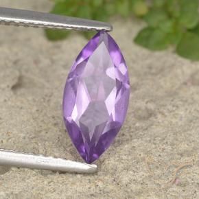 Amatista Violeta púrpura natural de 1.44 ct, Marquesa, VS