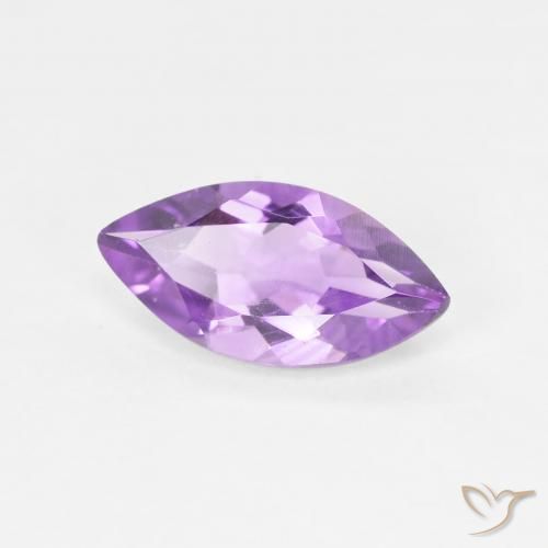 Amatista Violeta medio natural de 1.56 ct, Marquesa, VS