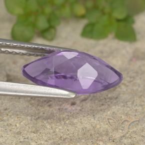 Amatista Violeta medio natural de 1.77 ct, Marquesa, VS