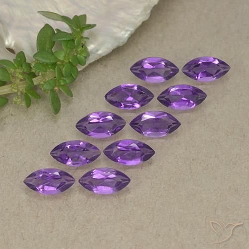 2.32ctw Natural Violeta vívido Amatista, Marquesa, VS