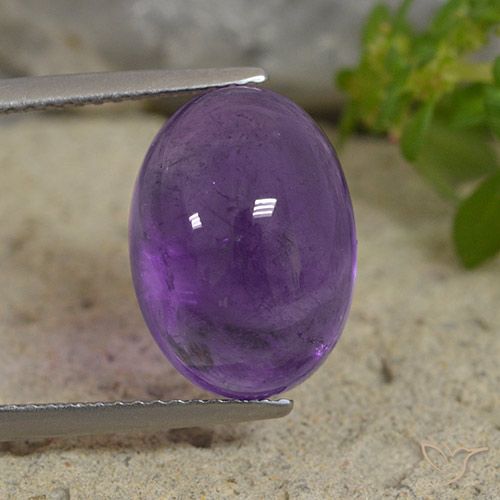 7.66ct Natural Violeta medio Amatista, Ovalada, Transparente