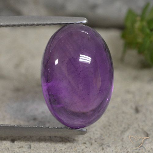 7.44ct Natural Violeta medio Amatista, Ovalada, Transparente