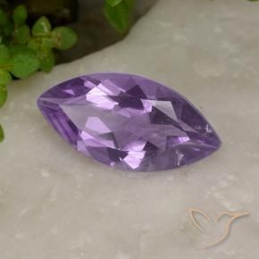 Amatista Violeta medio natural de 1.53 ct, Marquesa, VS