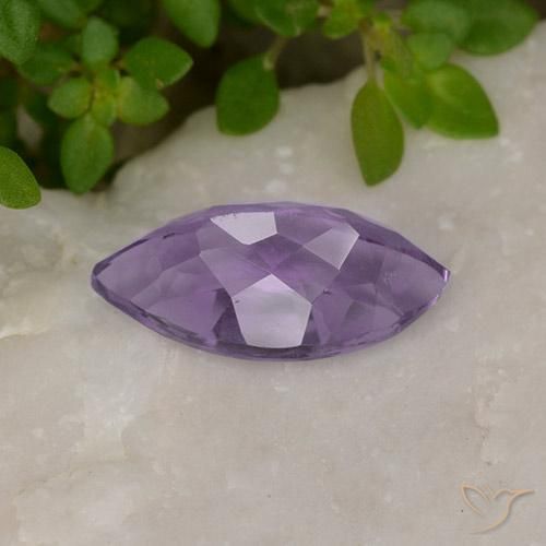 Amatista Violeta medio natural de 1.85 ct, Marquesa, VS