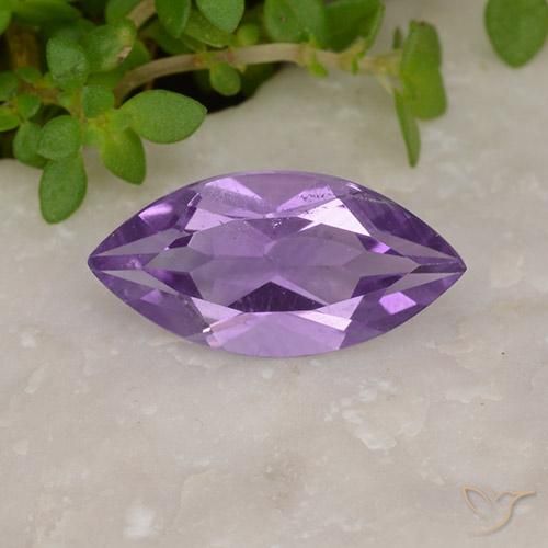1.48ct Natural Violeta rosáceo oscuro Amatista, Marquesa, VS
