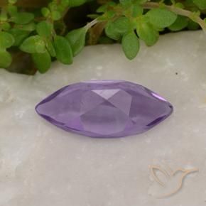 Amatista Violeta medio natural de 1.52 ct, Marquesa, VS