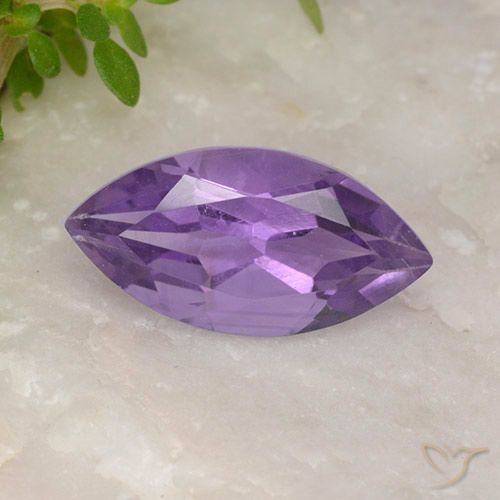 1.77ct Natural Violeta oscuro Amatista, Marquesa, VS