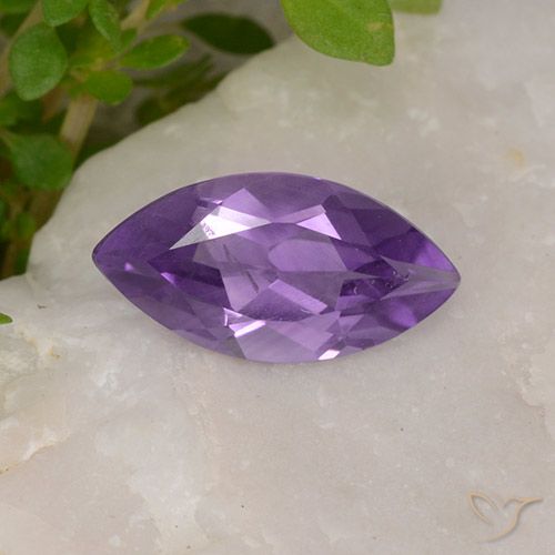 1.51ct Natural Violeta medio Amatista, Marquesa, VS