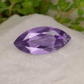 Amatista violeta natural de 1,43 ct, marquesa, VS
