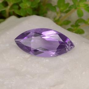Amatista violeta natural de 1,43 ct, marquesa, VS