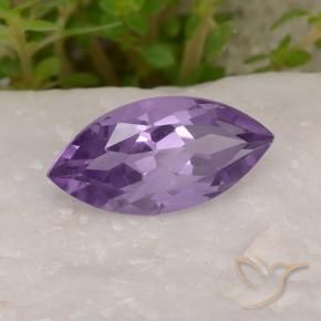 Amatista Violeta oscuro natural de 1.82 ct, Marquesa, VS