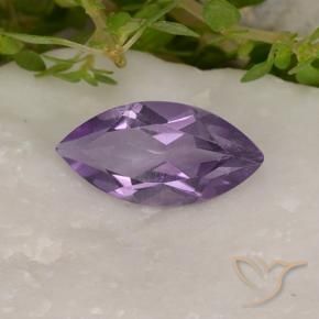 Amatista Violeta medio natural de 1.58 ct, Marquesa, VS