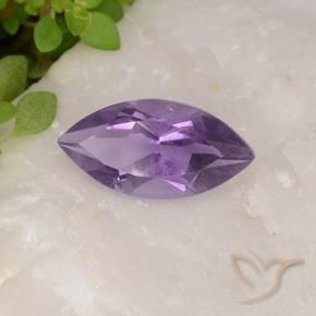 Amatista Violeta medio natural de 1.70 ct, Marquesa, VS