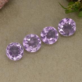 Gemas de Amatista Violeta natural de 1.70 ct, Corte Redondo, VS