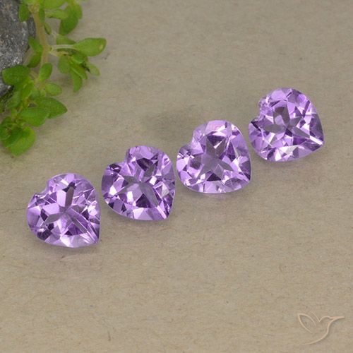 2.68ctw Natural Violeta púrpura medio Amatista, Corazón, VVS-VS
