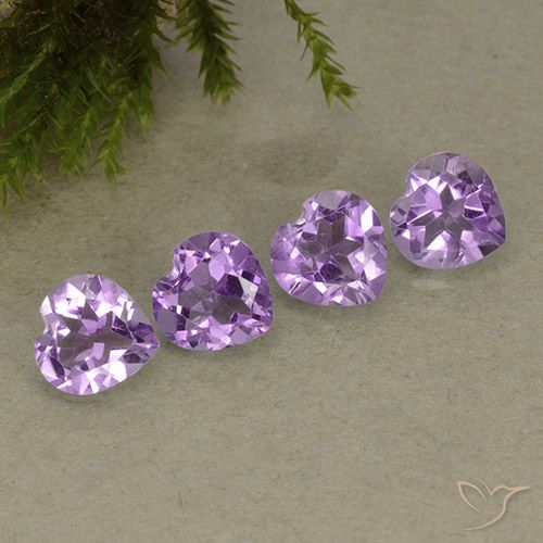 2.78ctw Natural Violeta púrpura medio Amatista, Corazón, VVS-VS