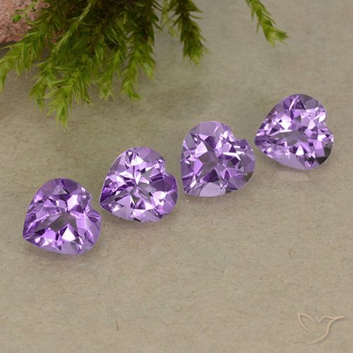 2.69ctw Natural Violeta púrpura medio Amatista, Corazón, VVS-VS