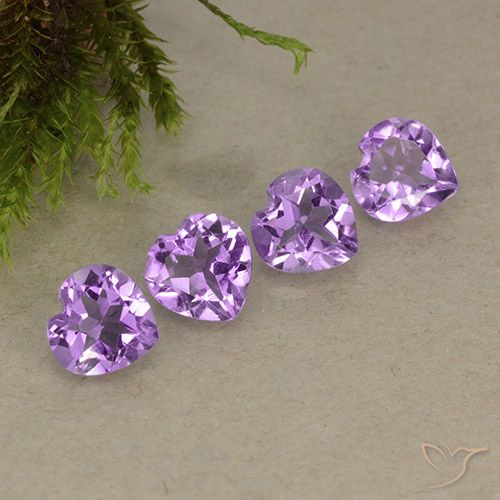2.80ctw Natural Violeta púrpura medio Amatista, Corazón, VVS-VS