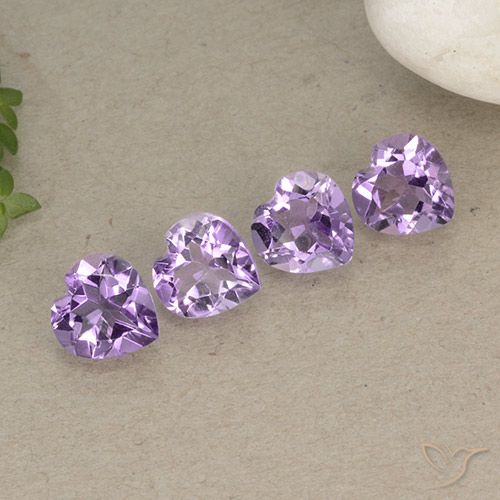 2.83ctw Natural Violeta púrpura medio Amatista, Corazón, VVS-VS