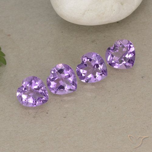 2.80ctw Natural Violeta púrpura medio Amatista, Corazón, VVS-VS