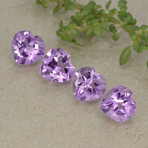3.04ctw Natural Violeta púrpura medio Amatista, Corazón, VVS-VS, Photo A