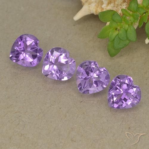 3.12ctw Natural Violeta intenso Amatista, Corazón, VVS-VS, Photo A
